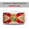 Florida Flag License Plate,Car Front License Plates with 4 Holes,