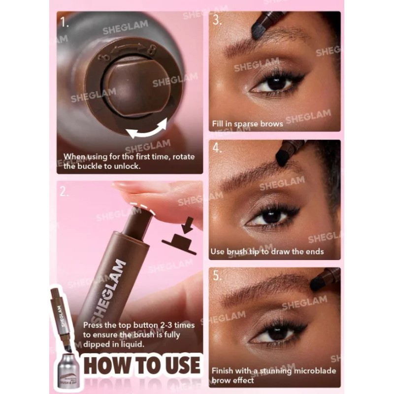 Sheglam Lapiz Liquido Para Cejas Sheglam Brow-fection X Unidad Color