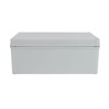 Power Junction Box with Mounting Plate ABS Plastic DIY Electrical