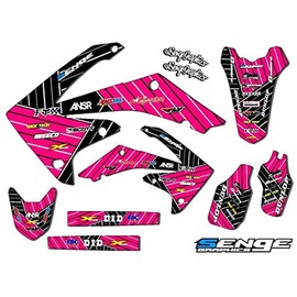 2013-2018 CRF 110 Race Series Pink Senge Graphics Base Kit Compatible with Honda