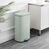 happimess happimess HPM1011H Curtis 8-Gallon Step-Open Trash Can, Fingerprint Resistant,