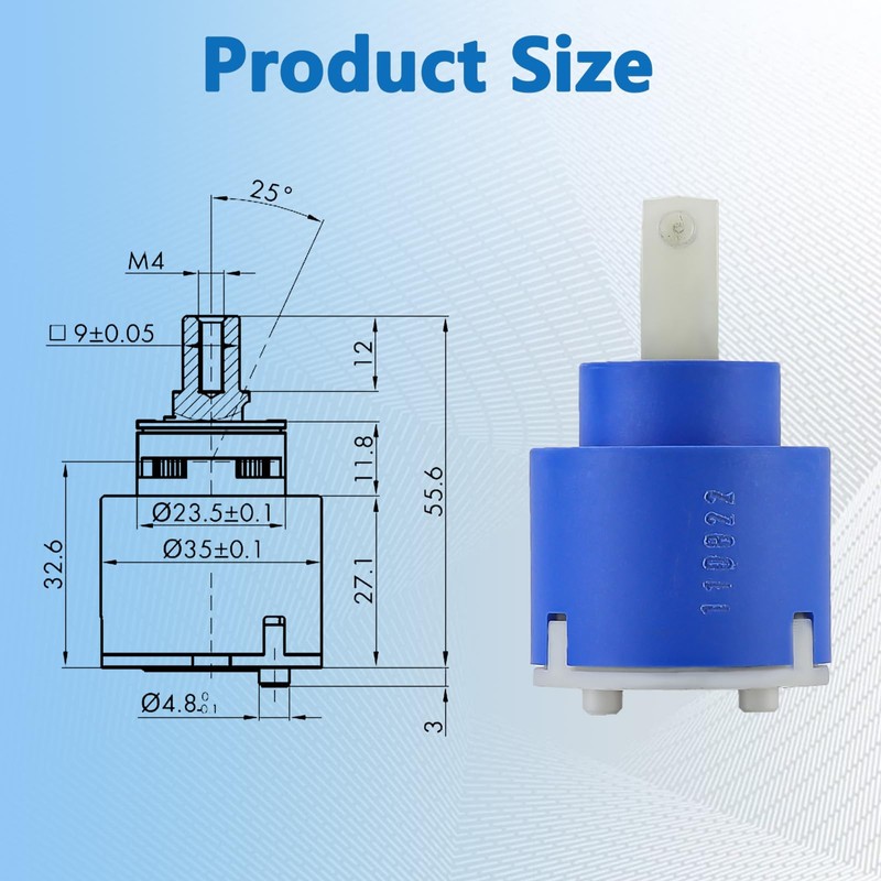 K35A Faucet Cartridge, Replacement Cartridge Compatible with La Torre, Gerber,