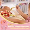 E-far Toddler Forks and Spoons Set, 10-Piece Stainless Steel Toddler