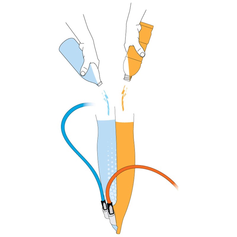 Source Widepac D|Vide Trinkblase, blau, 2 Liter