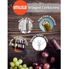 IMUSA USA Winged Corkscrew, Regular, Silver