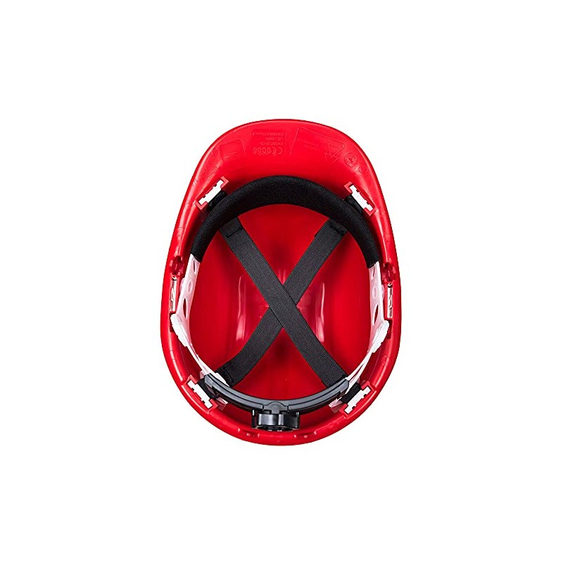 Portwest Expertbase Wheel Safety Helmet, Color:White, Size:One Size, PS57WHR