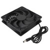 Solar Panel Fan 10W Exhaust Fan Dual Layer Metal Shell