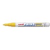 Uni Coloured Paint Marker Multi Surface Opaque Outdoor Marking Fine Bullet Tip Pen PX-21 Yellow