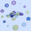 Assorted Sewing Buttons in Orange and Yellow, 700 Pieces (Blue)