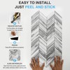 V-MOZZA Herringbone Peel and Stick Backsplash, 10-Sheet Peel and Stick