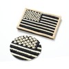 4Pcs USA American Flag Patches, Hook and Loop Embroidered Armband