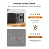 BILLCONCH Billconch Smart Gun Safe for Multiple Pistols - Automatic Lock Safe Box with LCD Display/Voice Guide, Quick Access Unlock with Fingerprint/Keypad/Key/App, Biometric Handgun Safe for Money Valuables