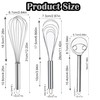 HUFHNWSO Whisk, plastic whisk, dishwasher-safe, length 30 cm, whisk