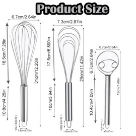 HUFHNWSO Whisk, plastic whisk, dishwasher-safe, length 30 cm, whisk