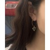 KELITCH Christmas Hoop Earrings Handmade Christmas Tree Earrings, Crystal, No-Gem-Tye