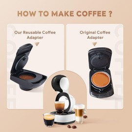Reusable Capsule Adapter for Dolce Gusto, Refillable Coffee Capsule Adapter, Coffee Capsule Converter, Reusable Coffee Pod Adapter Converter