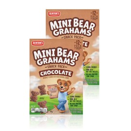 Benton’s Mini Cookie Snack Packs (2 Boxes, Chocolate Bear Grahams)