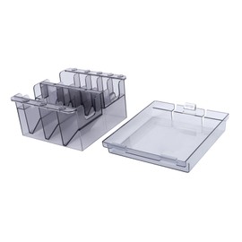 FOMIYES 1pc Plastic Box Lids Storage for Hairdressing Tools Desktop Organizer Combs Storage Barbershop Essential