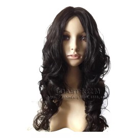 OEM Peluca Negra Grande Ondulada Larga Y Rizada Para Mujer, Pelo