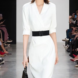 maikun Elastic Belt Ladies,Womens Belt,Elastic Belts for Women,Wide Belt Women Black Stretch Belt with Black Buckle