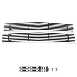 PIT66 Billet Grill Insert, Compatible with Chevy Blazer (Not for S10) 1994-1999, Fit C/K Pickup Suburban Tahoe (Not for C2500 Single Light) 1994-1999 Stainless Steel Grille Insert