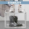 Extra Large Acrylic Display Case, XXX-Large Clear Boot Shoe Boxes