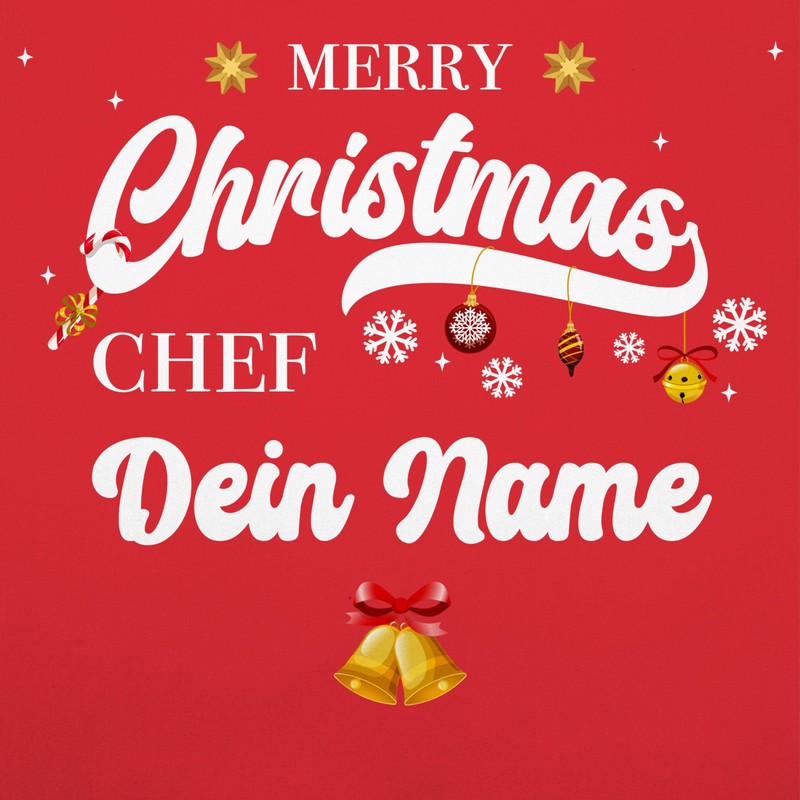 Geschenk mit Namen personalisiert by Shirtracer - Apron - Christmas