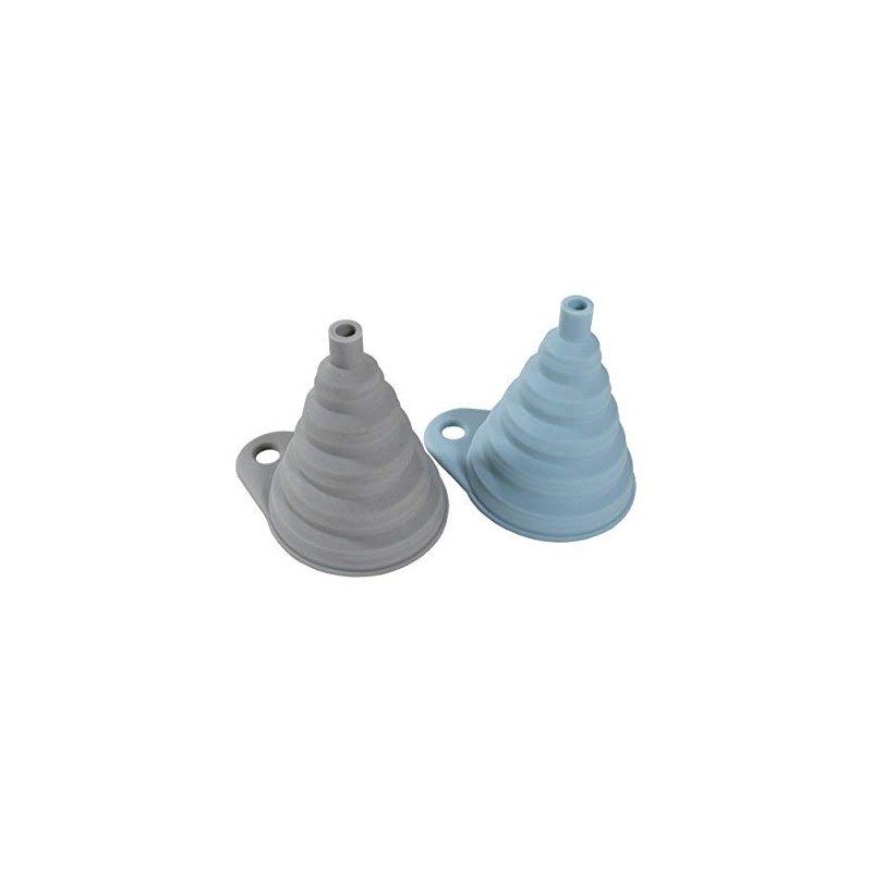 Simply Served Collapsible Funnels, Standard, Gray and Blue