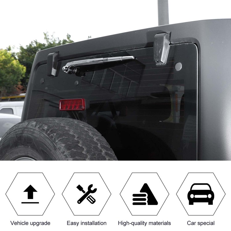 Windshield Wiper Blades Trim Cover,Front & Rear Window Wiper Arm