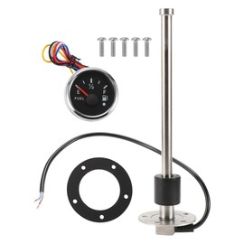 INFINAUTO 250mm Fuel Sending Unit and Gauge Kit 9.9" for Boat Car Vehicle Fuel Tank Sending Unit Fuel Level Sending Unit Gas Water Tank Sender