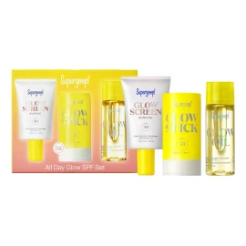 Kit De Bloqueadores Supergoop All Day Glow Spf Set