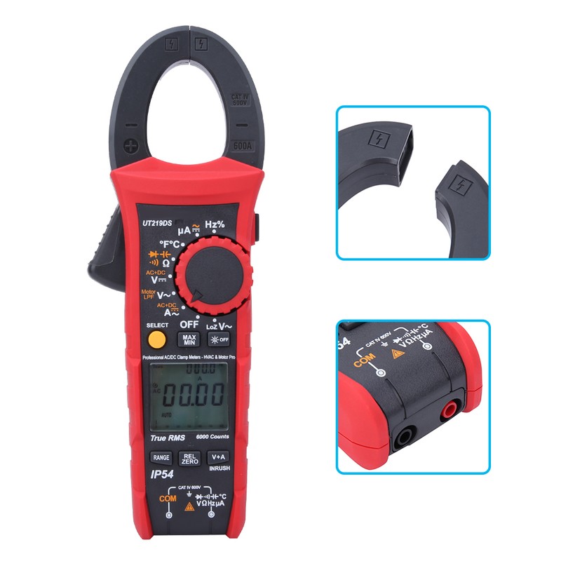 UNI T UT219DS 6000 Counts LCD Clamp Meter Voltage Current