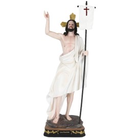 Cannan Jesus Resucitado 24" Religious Figure God Raised Jesus from The Dead on The Third Day, Risen Jesus