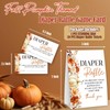 Kqfdr Little Pumpkin Diaper Raffle Tickets and Sign, Thanksgiving Baby