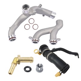 Cooling water pipe aluminum pipe combination 4-piece set for Land Rover Range Rover Discovery L663 L405 L560 L494 L462 L319 110 5.0T V8 3.0 5.0 SC 380PS P340 P380 Peat# LR092992 LR090630 LR049990