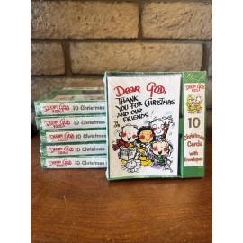 THE PETAL GROUP DEAR GOD Thanks You For Christmas & Our Fiends Cards  2 Packs Of 10 NEW Lot Of 2