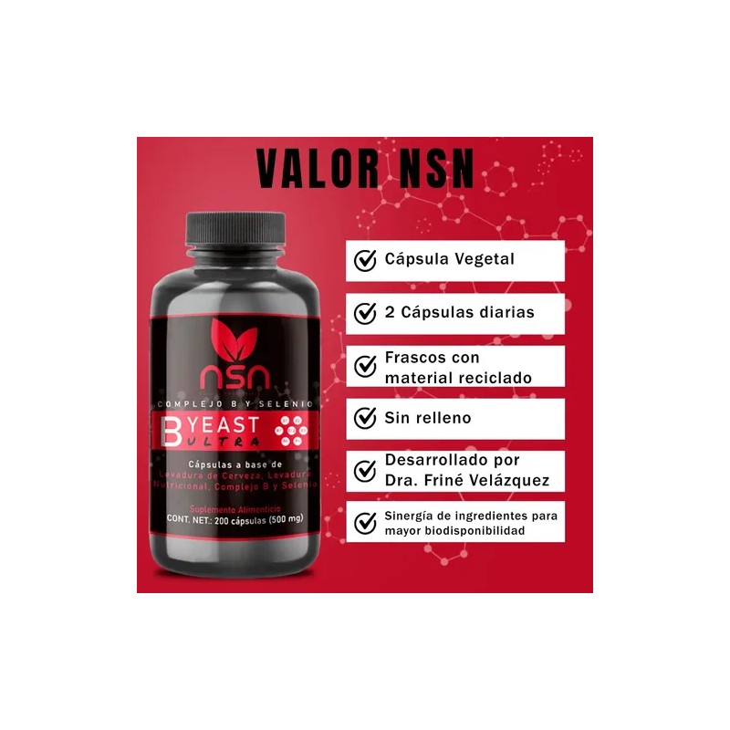 B Yeast Ultra | Complejo B Con Selenio | B1