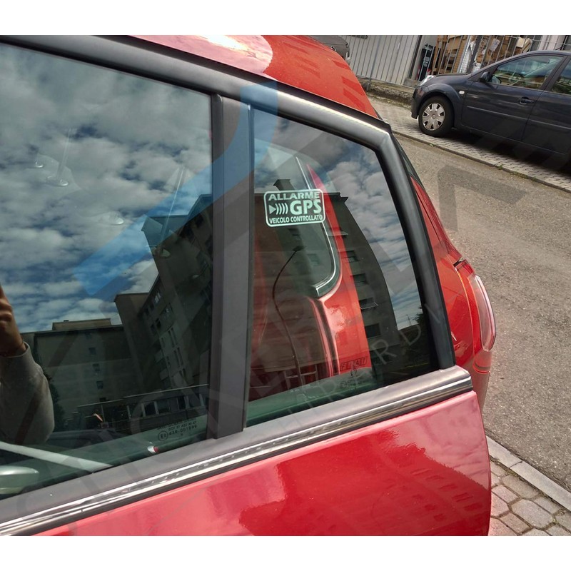 8 x GPS Satellite Alarm System Anti Theft Stickers for