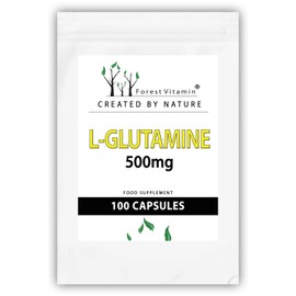 Forest Vitamin - L-Glutamin 500mg - 100 Kapseln - L-Glutamin, Aminosäuren, Immunität - Gesundheit & Schönheit