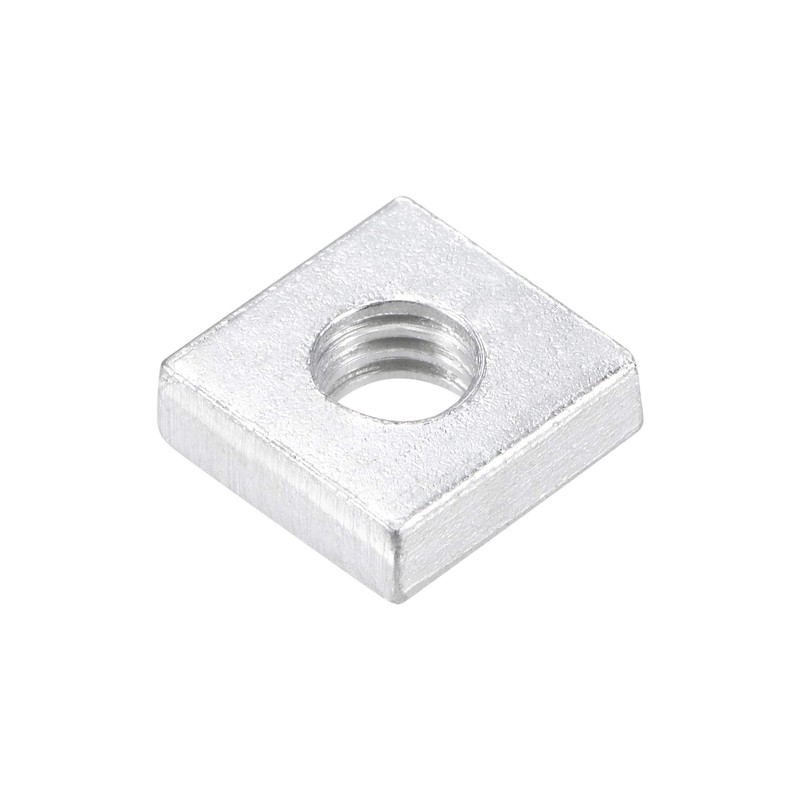 sourcing map Square Nuts, M6x12mmx4mm Zinc-Plated Metric Coarse Thread Assortment