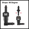 Hihaha 7.89mm to 8mm 90 Degree Car Fuel Hose Quick