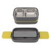 Lunch Box Double Layer Microwave Safe Leakage Proof Stainless Steel