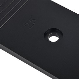 JADSOrBoBi 2 Pack 2.5 Degree Universal Pinion Angle Correction Shims for Leaf Springs and Lift Blocks - Billet Aluminum, Anodized Black