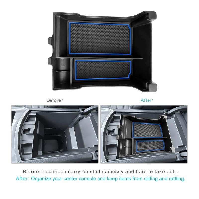 CDEFG for 2020-2023 2024 Edge Center Console Organizer Tray Compatible