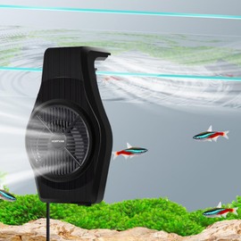 UPETTOOLS Aquarium Cooling Fan - Speed Adjustable Aquarium Chiller, Quiet Aquarium Cooler with Wide Angle Wind, Suitable for (3-7Gallon) Fish Tank (Ideal for Shrimp, Coral & Tropical Fish)