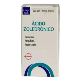 Ácido Zolendrónico Osteoporosis 4 Mg / 5 Ml 1 Frasco Amp