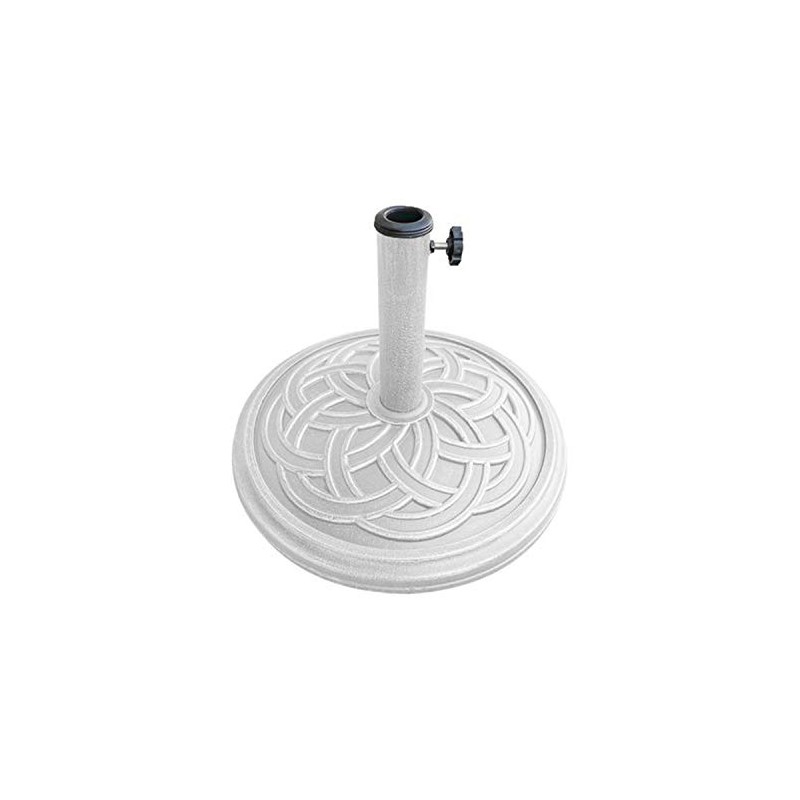 Bond Manufacturing, White 60478A Gaelen Umbrella Base, 12kg, 12-kg