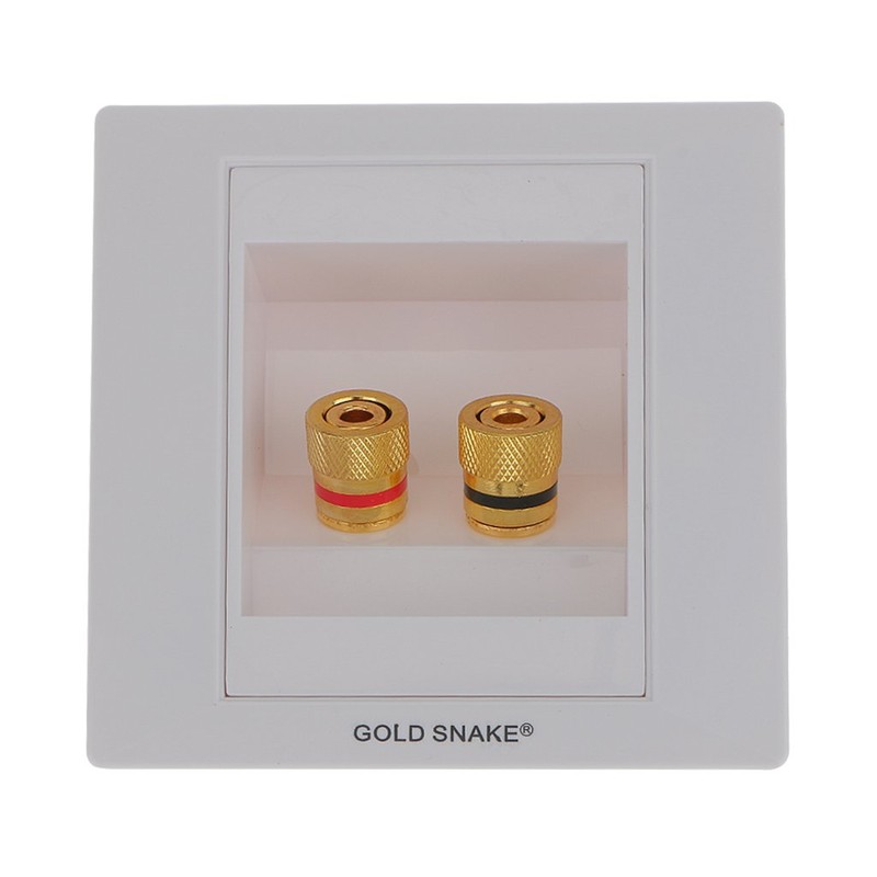 Sharplace 2x Speaker Socket, Wall Socket, Multimedia Speaker Connection, Speaker