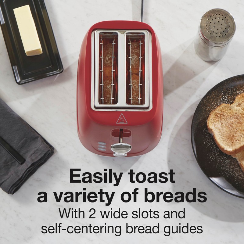 Proctor Silex Plastic 2 Slice Toaster, Bagel, Defrost & Cancel