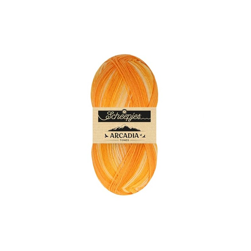 Scheepjes Arcadia Tones Yarn 100g 705 Outback Orange Wool and